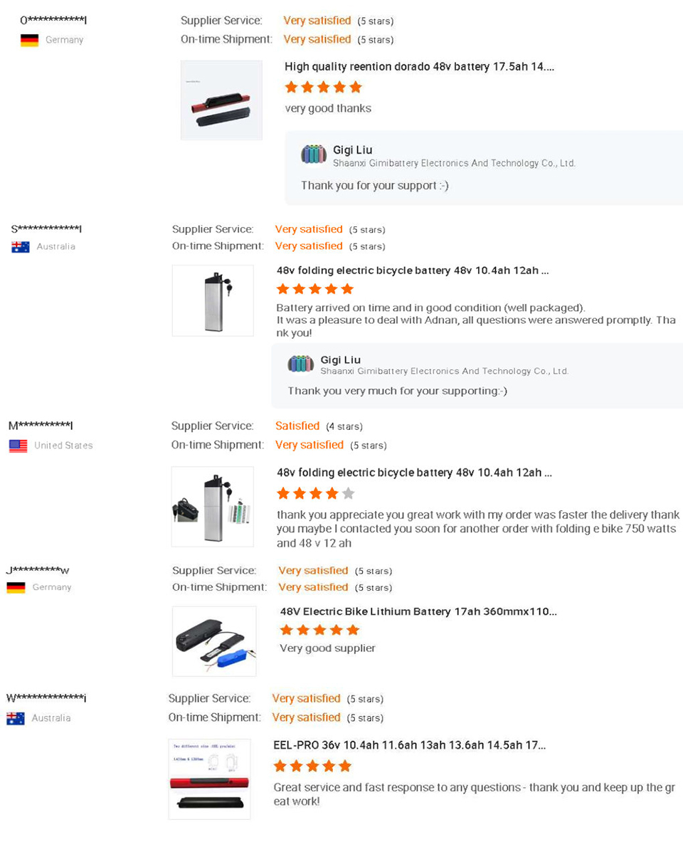 Triangle battery 18650 21700 original 36v 48v 52v 15ah 20ah battery ebike battery 30ah large capacity 250w-1500w super powerful