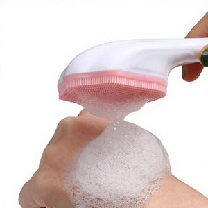 Wholesale LM Soft Silicone Face Wash <b>Brush</b> Facial Cleanser Makeup Remover Pore <b>Cleaning</b> Long Handle - Product Image 1