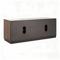Meuble de salon moderne en bois massif, meuble TV et console multimédia écologiques, armoire à 4 portes pour salon, salle à manger