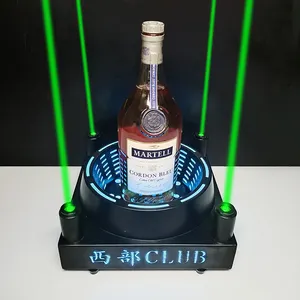 Led Bottle Presenter Box Case For Night Club Laser Light