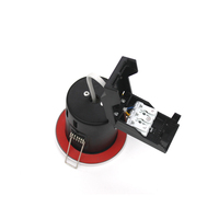 Spots encastrés LED ignifuges en aluminium, à torsion et verrouillage, pour plafond, GU10, pour bureau, IP33, garantie 5 ans, dimmables