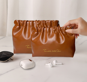 Bolsa de billetera de polvo personalizada de alta calidad con cierre automático de moda impermeable PU auricular almacenamiento regalo reutilizable - Product Image 2