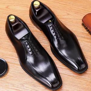 Men's Business Chukka <b>Boot</b> Leather Shoes Patent Leather Winter Party High-End Handmade Classic - Product Image 1