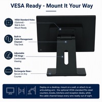 Terminal de point de vente Sandu 15,6 pouces avec écran tactile, processeur Intel I5, Windows, Bluetooth 5.2/Wi-Fi 6, garantie d'un an pour les solutions de caisse en magasin