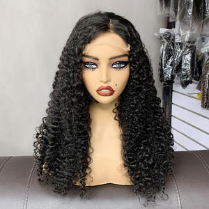 Pelucas de Cabello Humano 100% Natural de Alta Densidad de 22 Pulgadas con Cierre de Encaje 5*5 y Rizo Birmano para Mujer - Product Image 1