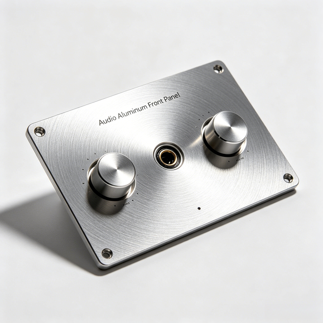 Customized Audio Aluminum Front Panel for Audio Power Amplifiers CNC Machined Aluminum Alloy Panels
