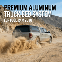 Couverture de benne de pick-up 4x4 tout-terrain en alliage d'aluminium avec fonction de verrouillage compatible Dodge Ram Toyota GMC Navara Ranger