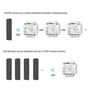 S1-B + R11 không dây điều khiển từ xa AC TRIAC RF chuyển đổi 100-240V 2.4G cảm ứng Dimmer Led điều khiển giải pháp chiếu sáng - Product Image 3