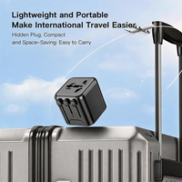 Adaptador Universal de Viaje Worldplug Tipo-C con Carga Rápida, Distribución Inteligente y Compatibilidad Multinacional