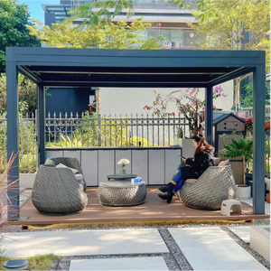 Pérgola Moderna Minimalista de Aluminio, Diseño de Marco Estrecho para <span class=keywords><strong>Terraza</strong></span> en Azotea y Balcón - Product Image 3