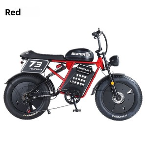 Bicicleta Eléctrica Todoterreno Premium de 48V 500W con Llantas Gruesas de 20 Pulgadas, Estilo Retro RX, 7 Velocidades, Acero con Alto Contenido de Carbono, Doble Suspensión, para Nieve y Montaña - Product Image 3