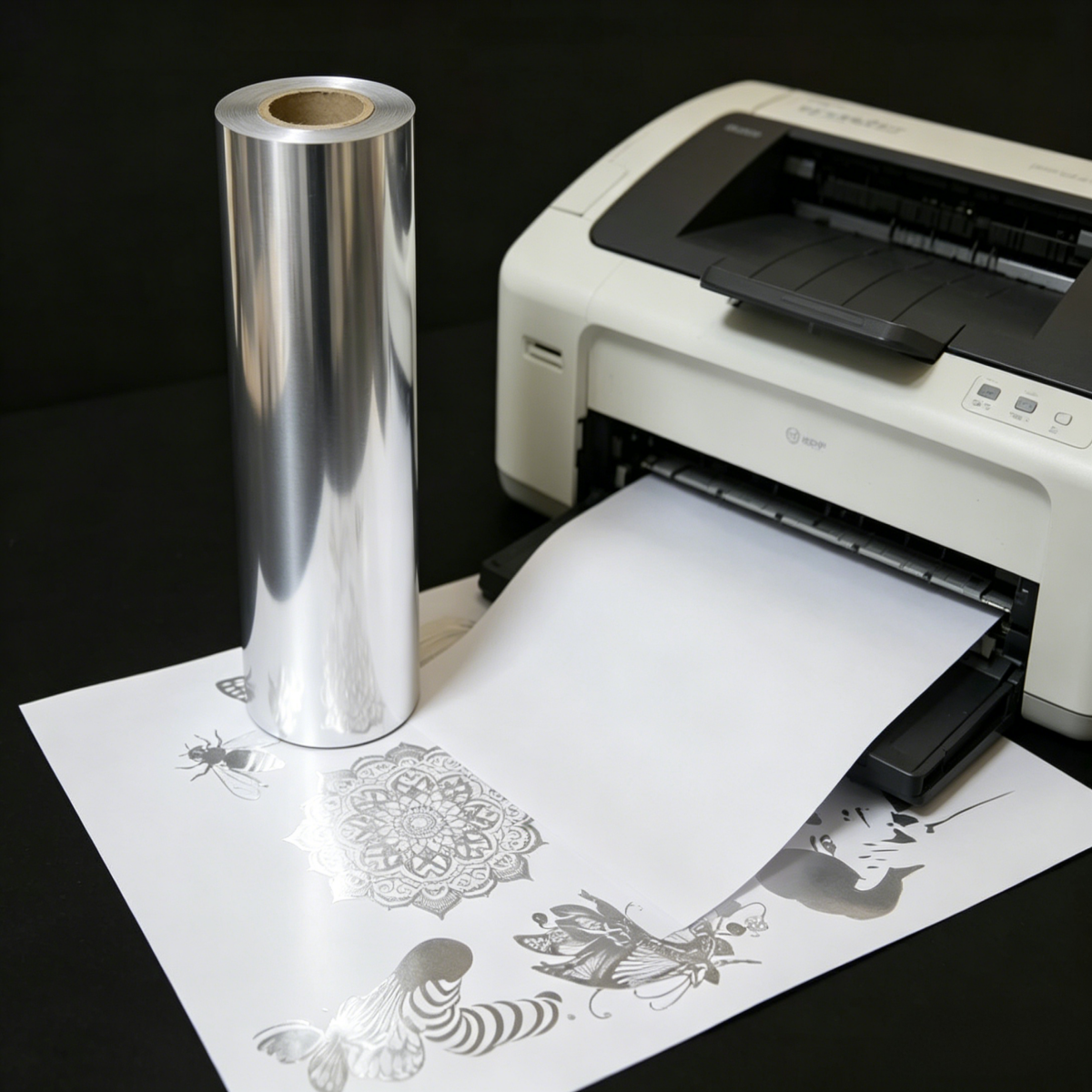 Custom Made Eco-Friendly Gold Silver Series PET Hot Stamping Foil Transfer for Packaging Labels Plastic Tubes Custom Size Color