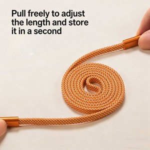 100W USB-C to USB-C Magnetic Self-<b>Coiling</b> Charging <b>Cable</b> 27W PD Braided Fast Data Cord for Phone Tablet Laptop - Product Image 3
