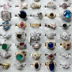 Best-selling Jewelry Exaggerated Fashion Micro-inlaid Gemstone <b>Ring</b> Retro Luxury Color Zircon <b>Ring</b> Jewelry Accessories - Product Image 6