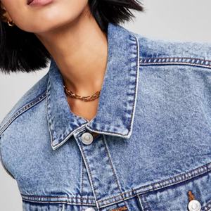 เสื้อแจ็คเก็ตยีนส์ลำลองสำหรับผู้หญิงสำหรับฤดูร้อน เสื้อแขนกุดแบบวินเทจ เสื้อผู้หญิง - Product Image 4