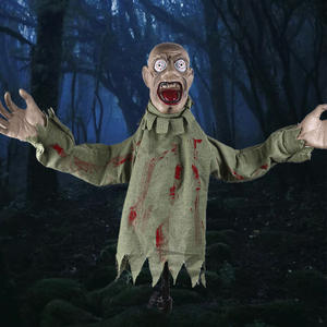 Animatronic Ghost Electric Swinging Skeleton Halloween Scene Decoration Prop Ornament Outdoor Glowing Animated Scared Noise - Product Image 3