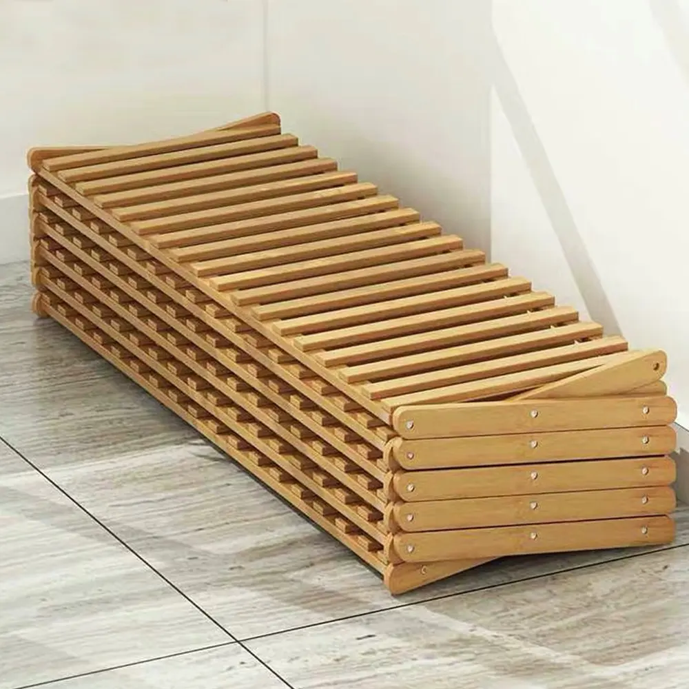 Erstaunlich Billig Großhandel Moderne Benutzerdefinierte Tragbare Faltbare bambus regal
