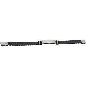 <b>Black</b> Steel Twine <b>Bracelet</b> <b>Gold</b> Plating Classic Religious Style for Gift Anniversary Party Featuring Pearl Diamond Main Stones - Product Image 1