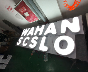 Insegna LED 3D in Acrilico Personalizzata con Illuminazione Frontale, Resistente ai Graffi, Cornice Spessa e Solida, Dimensioni del <span class=keywords><strong>Carattere</strong></span> Personalizzabili, Impermeabile IP65 per Bar e Casa - Product Image 2