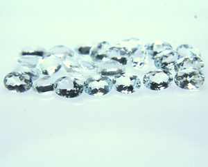 A + Natural Blue Aquamarine Gemstone Lot Oval Cut Faceted Jewelry Making Stones - Product Image 3