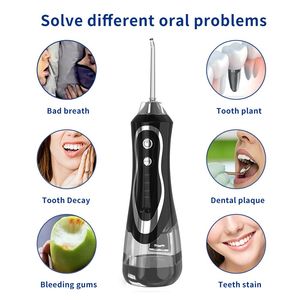 Limpiador Dental de marca blanca y negra, irrigador ultrasónico para blanqueamiento Dental, irrigador de agua - Product Image 3