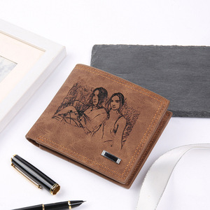<span class=keywords><strong>Portefeuille</strong></span> en cuir PU personnalisé avec photo et lettrage, faible MOQ, cadeau de la Fête <span class=keywords><strong>des</strong></span> Pères en gros - Product Image 3