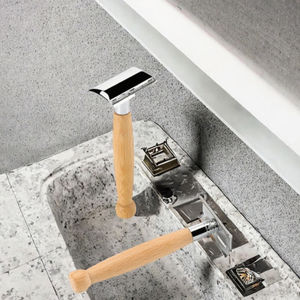 Maquinilla de Afeitar Biodegradable para Hombre Abeis JDK-0904 con Mango de Bambú, Maquinilla de Afeitar Reutilizable de una Sola Hoja - Product Image 3