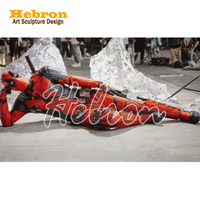 Costume de cosplay Deadpool sur mesure, ensemble d'accessoires de film pour festivals, y compris le haut &amp;   Robe de style anime