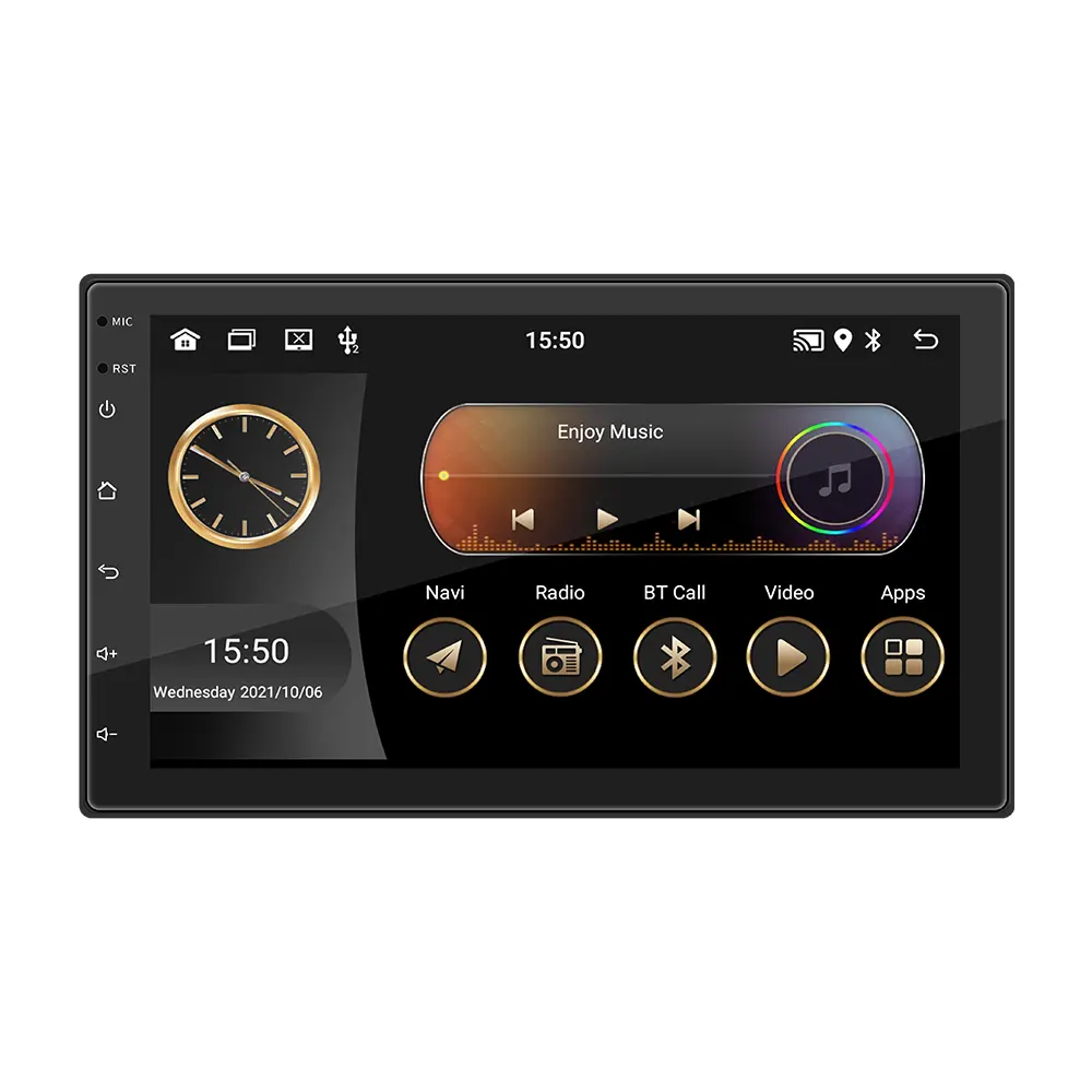 Usine 7 pouces Gps Android Wifi tactile lecteur Dvd de voiture Auto stéréo Double 2 Din autoradio multimédia lecteur vidéo 1024*600