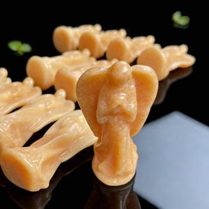 Cristal d'angélite bleu en gros, artisanat d'ange en cristal de quartz rose, pierre de soleil, cristal de guérison pour la décoration de la maison - Product Image 5