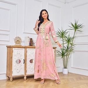 Thời trang mới Trung Đông bảo thủ cao cấp khí quyển của phụ nữ Ăn mặc - Product Image 3