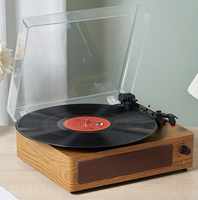 Valise portable tourne-disque 33/45/78 tr/min lecteurs de disques avec USB bleu vers PC enregistrement dentaire et haut-parleur stéréo phonographe rétro