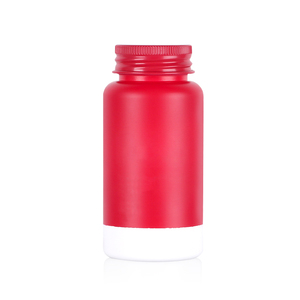 Emballage pharmaceutique personnalisé en capsule rouge, jaune, bleue, en plastique HDPE pour produits de santé avec bouchon à vis - Product Image 4
