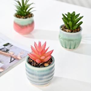 Mini maceta de cerámica moderna, ecológica, de 1-2L de capacidad para uso en escritorio, estilo de diseño pequeño para <span class=keywords><strong>plantas</strong></span> de flores <span class=keywords><strong>carnosas</strong></span> de interior - Product Image 4