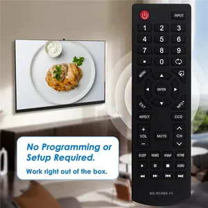 NS-RC4NA-14 שליטה מרחוק החלפת מעולה עבור insignia טלוויזיה NS-46D400NA14 NS-50D400NA14 פלסטיק מתגלגל - Product Image 6