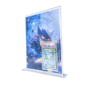 Hot Selling Custom Fashion Grading Card Slab <b>Stand</b> Clear Acrylic Tcg Slabs Holder with Poster - Product Image 6