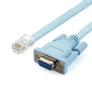 KinKuo RJ45至DB9电缆1.8M DB9至RJ45电缆，用于控制台路由器