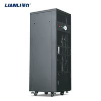 Armoire de serveur informatique industrielle à 8 baies avec ventilateurs de refroidissement haute vitesse intégrés, insonorisée et surveillance de la température