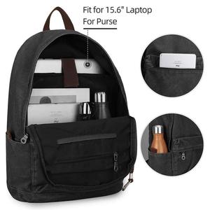 Muestra gratis de la lona mochila de viaje ligero Paquete De día estudiante mochila <span class=keywords><strong>para</strong></span> portátil - Product Image 2