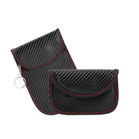 BEARKY haute qualité Portable RFID blocage en cuir clé portefeuille porte-carte organisateur Faraday sac pochette boîte en PU couverture de voiture Rock
