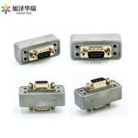 Conector D-SUB DB9 de 4 tornillos fijos desde el lado del aire, hermético al vacío con marco en E para equipos de diagnóstico de laboratorio