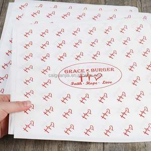 Papier d'emballage pour hamburger à emporter, personnalisé, résistant à la graisse, impression de logo unique - Product Image 5