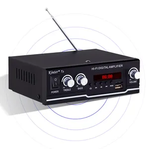 Kinter T2 Amplifier 20W Daya Audio Fm Usb Tf Bt Home Mobil Stereo Hi Fi Terlaris