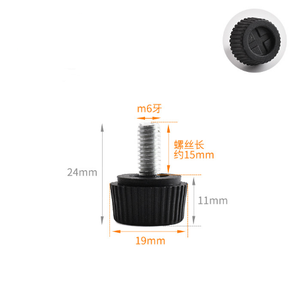 Piedini Regolabili M6 per Tavoli, Viti Filettate Manuali per Livellamento Gambe Mobili - Product Image 1