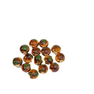 2023 multi-color small beans ceramic beads DIY handmade bracelet necklace button parts factory direct sales