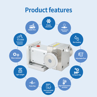 Pompe à engrenages magnétique sans joint, sans joint dynamique, 15 ml/rev, en acier inoxydable 316L, avec servomoteur PEEK pour le transfert et le remplissage alimentaire
