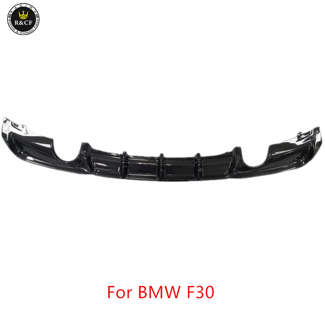 F30 Diffuser MP Style Carbon Fiber Rear Diffuser for BMW 3 Series F30 Rear Bumper Lip