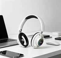 Casque sans fil supra-auriculaire en métal BT-23 avec éclairage LED RGB et suppression du bruit ENC 5.3 pour aviation et audiophiles - Vente en gros