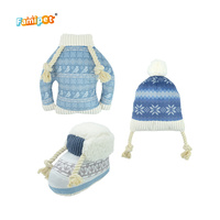 Jouet en peluche pour chien Famipet, nouveau design sur le thème de l'hiver, doux, rembourré, froissé, avec sonnette, pour chien