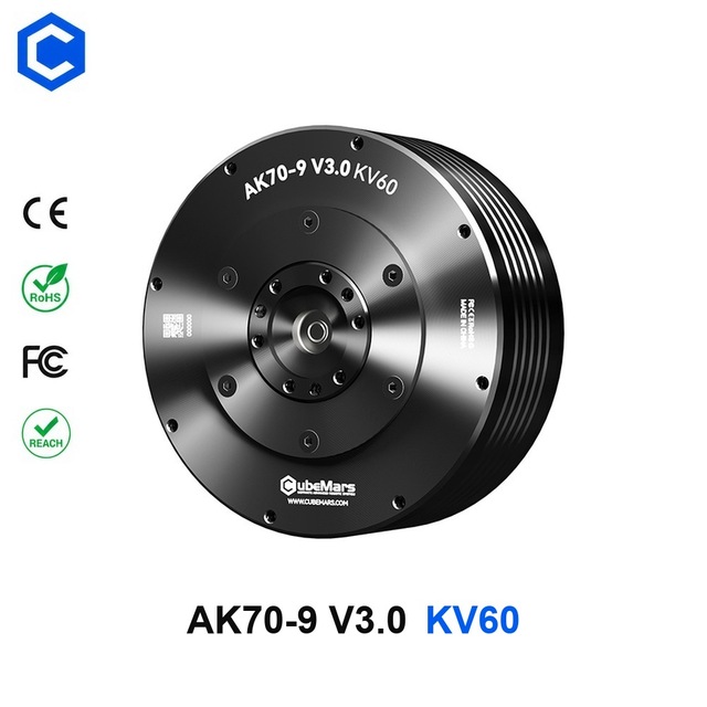 CubeMars AK70-9 V3.0 KV60 High Torque Density Brushless DC Industrial Robotic Actuator Legged Robot AGV Motor
